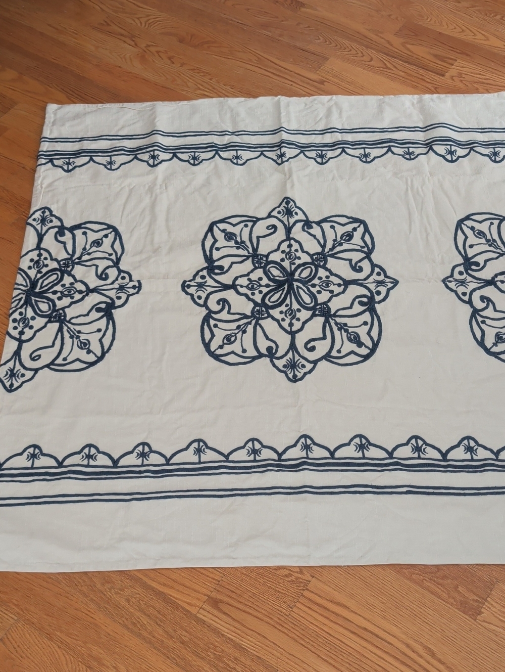 Pottery Barn Medallion Printed Tablecloth